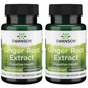 2 x Swanson Ginger Root Etract - Imbir Ekstrakt 60 kapsułek