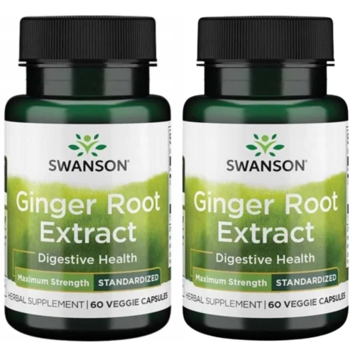 2 x Swanson Ginger Root Etract - Imbir Ekstrakt 60 kapsułek (id: 9899)