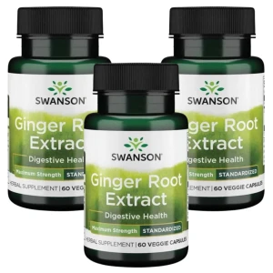 3 x Swanson Ginger Root Etract - Imbir Ekstrakt 60 kapsułek