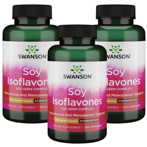 3 x Swanson Izoflawony sojowe 120 kapsułek