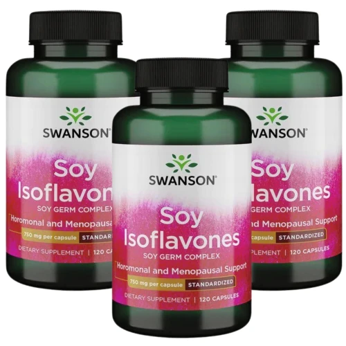 3 x Swanson Izoflawony sojowe 120 kapsułek (id: 9902)