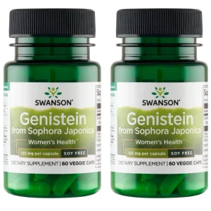 2 x Swanson Genistein z Perełkowca Japońskiego 125 mg 60 kapsułek