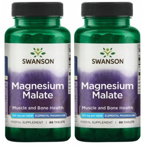 2 x Jabłczan magnezu 60 tabl., Swanson (id: 9913)