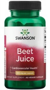 Swanson Beet Juice - Organiczny Sok z buraka 500 mg - 60 kapsułek