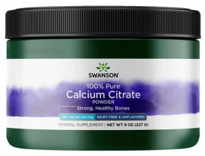 Swanson Cytrynian wapnia - 100% czystości 227 g 