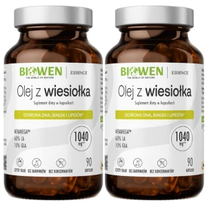 2 x Biowen Olej z wiesiołka 90 kapsułek – Skóra Równowaga Hormonalna