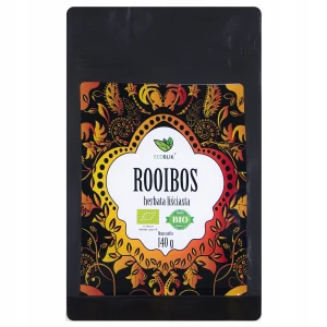 ECOBLIK Herbata ROOIBOS 140g luz EKO - Łagodny Niezwykle Słodki Smak Właściwości Zdrowotne