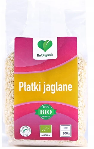 BeOrganic Płatki jaglane 300g EKO, Aliness