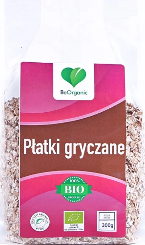 BeOrganic Płatki gryczane 300g EKO, Aliness