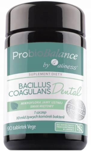 ProbioBalance Bacillus Coagulans Dental do ssania 10mld x90 vege tabs., Aliness