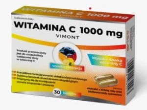 S-lab Vimont Witamina C 1000mg 30 kapsułek - Odporność Układ Nerwowy Skóra