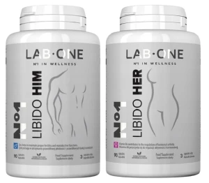Zestaw 2x - Lab One N°1 Libido HER 90 kapsułek + N°1 Libido HIM 90 kapsułek - Sprawność Seksualna i Libido