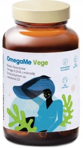 HealthLabs OmegaMe Vege 60 kapsułek - Praca Mózgu Układ Krążenia Odporność