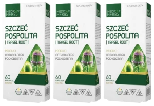Zestaw 3x - Medica Herbs Szczeć pospolita 60 kapsułek - Odporność Oczyszczenie Przeciwzapalne