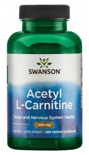 ALC (Acetyl l-karnityna) 500mg 100vcaps, Swanson