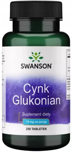 Cynk (glukonian) 30mg 250tabs, Swanson