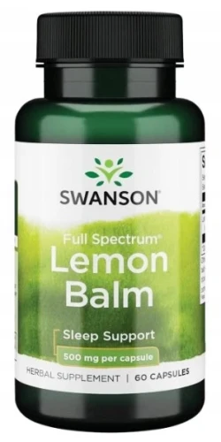 FS Lemon Balm 500mg 60kaps, Swanson