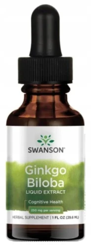 Ginkgo Biloba liquid ekstrakt 29,6ml, Swanson