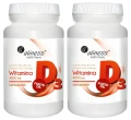 Zestaw 2x Witamina D3 FORTE oil 4000 j.m. 120 kapsułek, Aliness