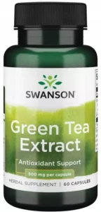 Swanson Green Tea Extract 500mg 60 kapsułek - Serce Witalność Funkcje Poznawcze