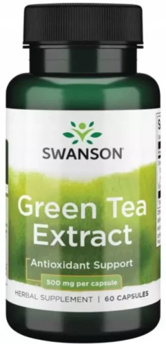 Green Tea Extract 500mg 60kaps, Swanson