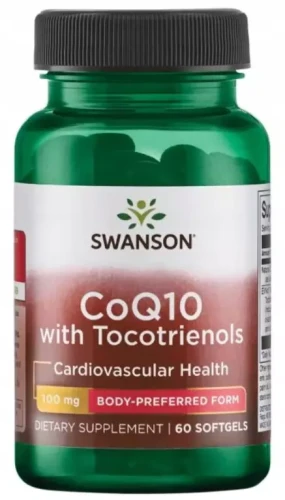 Koenzym Q10 100mg + Tocotrienole 10mg 60sg, Swanson