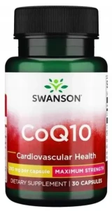 Swanson CoQ10 - Koenzym Q10 30mg 60 kapsułek - Krążenie Serce Naczynia Krwionośne