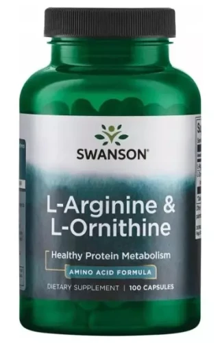 L-Arginina &amp; L-Ornityna 100kaps, Swanson