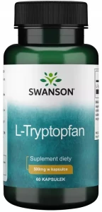 Swanson L-Tryptofan 500mg 60 kapsułek - Sen Redukcja Napięcia Nerwowego i Stresu