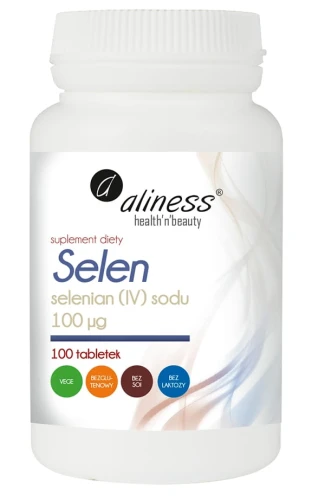 Selen selenian (IV) sodu 100µg x 100 tab. VEGE, Aliness