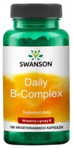 Swanson Daily B-complex 100 kapsułek - Kości Mięśnie Układ Nerwowy