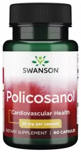 Swanson BioCosanol Polikosanol 20mg 60 kapsułek - Krążenie i Prawidłowy Poziom Lipidów