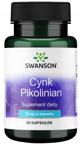 Cynk (pikolinian) 22mg 60 kaps, Swanson