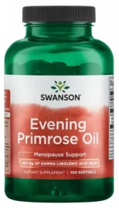 Swanson Evening Primrose Oil - Olej z wiesiołka 500mg 250 kapsułek - Równowaga Hormonalna i Łagodzenie PMS