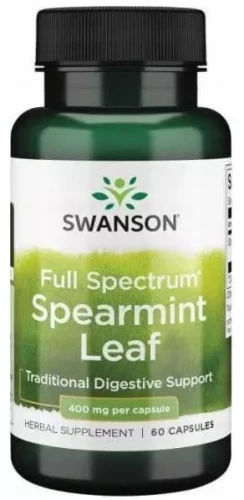 FS Spearmint leaf 400mg 60caps, Swanson