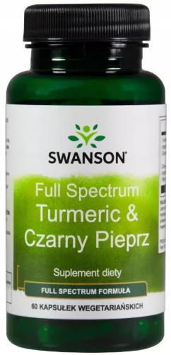 FS Turmeric Czarny pieprz 60 kaps, Swanson