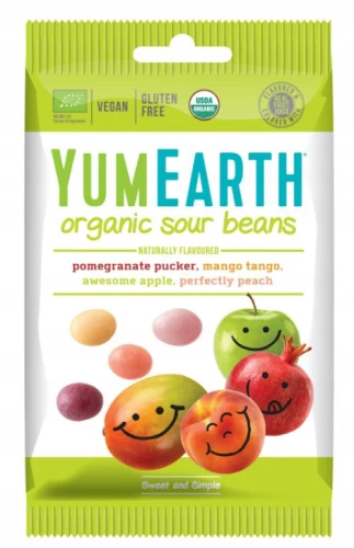 Kwaśne fasolki EKO (Sour Beans) 50g, YUMEARTH