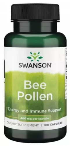 Bee Pollen (pyłek pszczeli) 400mg 100kaps, Swanson