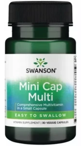 Swanson Mini Cap Multi - Daily Multi-Vitamin 30 kapsułek - Kości Układ Nerwowy Odporność