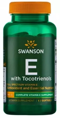 E with Tocotrienols - E z tokotrienolami 60kaps, Swanson