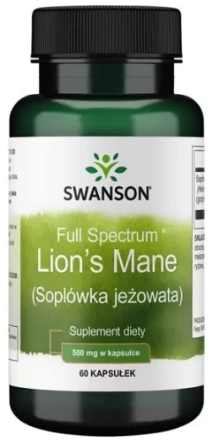 FS Lion's mane (soplówka jeżowata) 60 kaps, Swanson