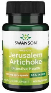 Swanson Jerusalem Artichoke - Słonecznik bulwiasty 400mg 60 kapsułek - Układ Pokarmowy Trawienie