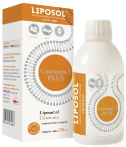Medicaline Liposol Curcumin C3 Complex® TM Liposomalna kurkumina C3 Complex® (standaryzowany ekstrakt 95% SABINSA) 170mg –  Górne Drogi Oddechowe Zdrowe Płuca - 250 ml