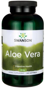 Swanson Aloe Vera - Aloes zwyczajny 5000mg 300 kapsułek - Przewód Pokarmowy Trawienie Detoksykacja