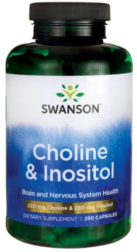 Choline &amp; Inositol - Cholina &amp; Inozytol 250kaps, Swanson