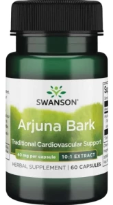 Swanson FS Arjuna bark 10:1 40mg 60 kapsułek - Serce Krążenie Ciśnienie Krwi