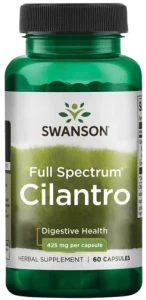 Swanson FS Cilantro - Kolendra siewna 60 kapsułek - Trawienie Układ Pokarmowy Detoks
