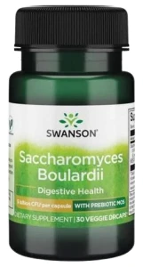Swanson Saccharomyces Boulardii 5mld 30 kapsułek - Trawienie Jelita Biegunka Odporność