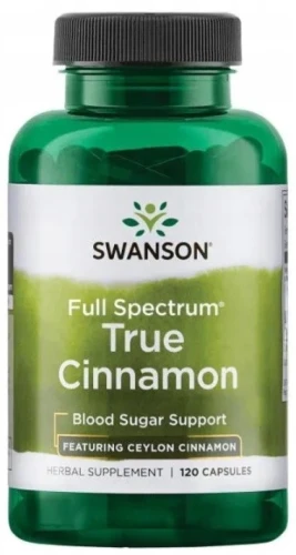True Cinnamon ( Cejloński) 300mg 120kaps, Swanson