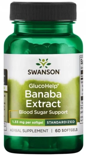 GlucoHelp Banaba Extract 60kaps, Swanson